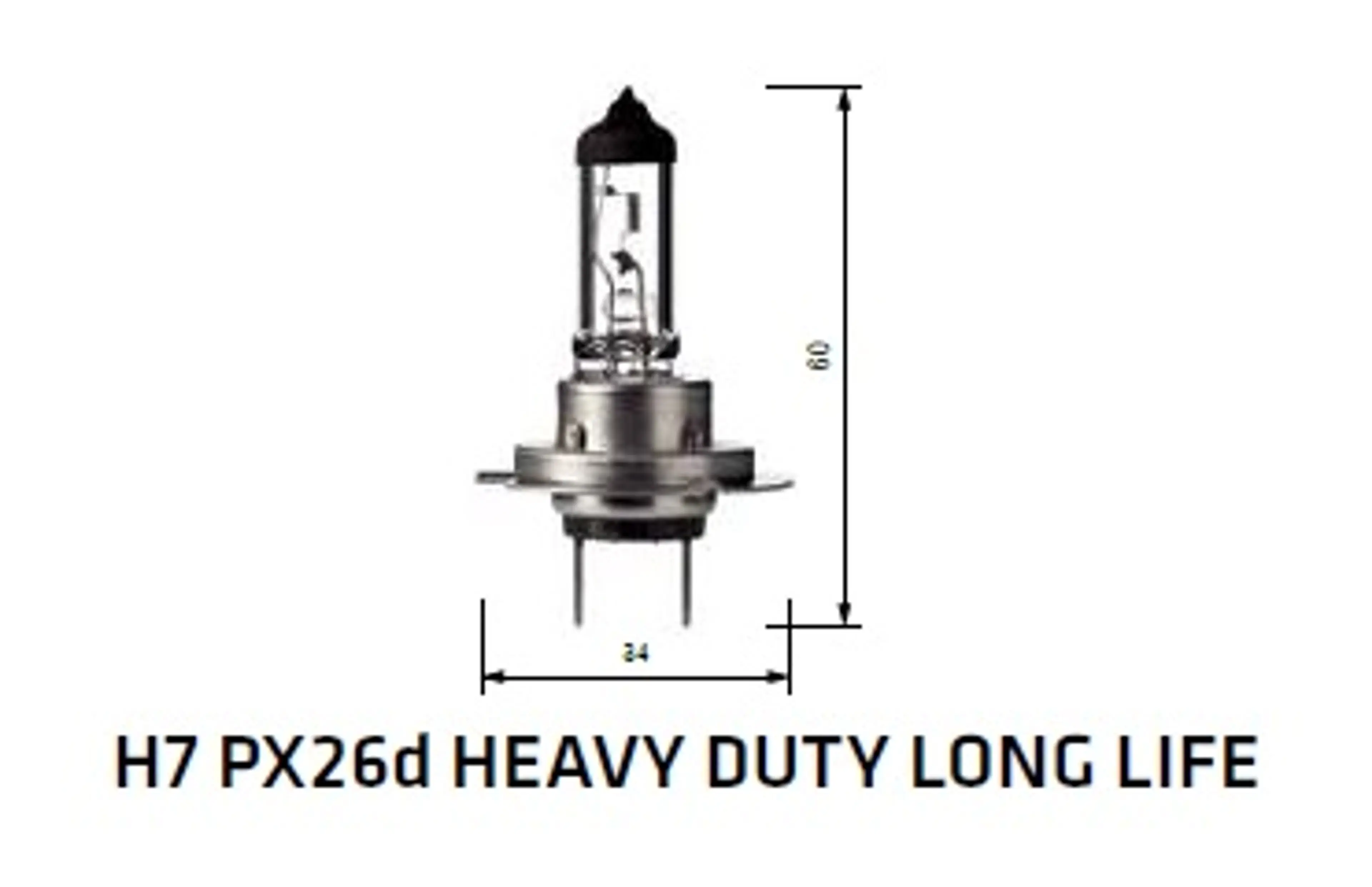 BOSMA H7 PX26D HEAVY DUTY LONG LIFE