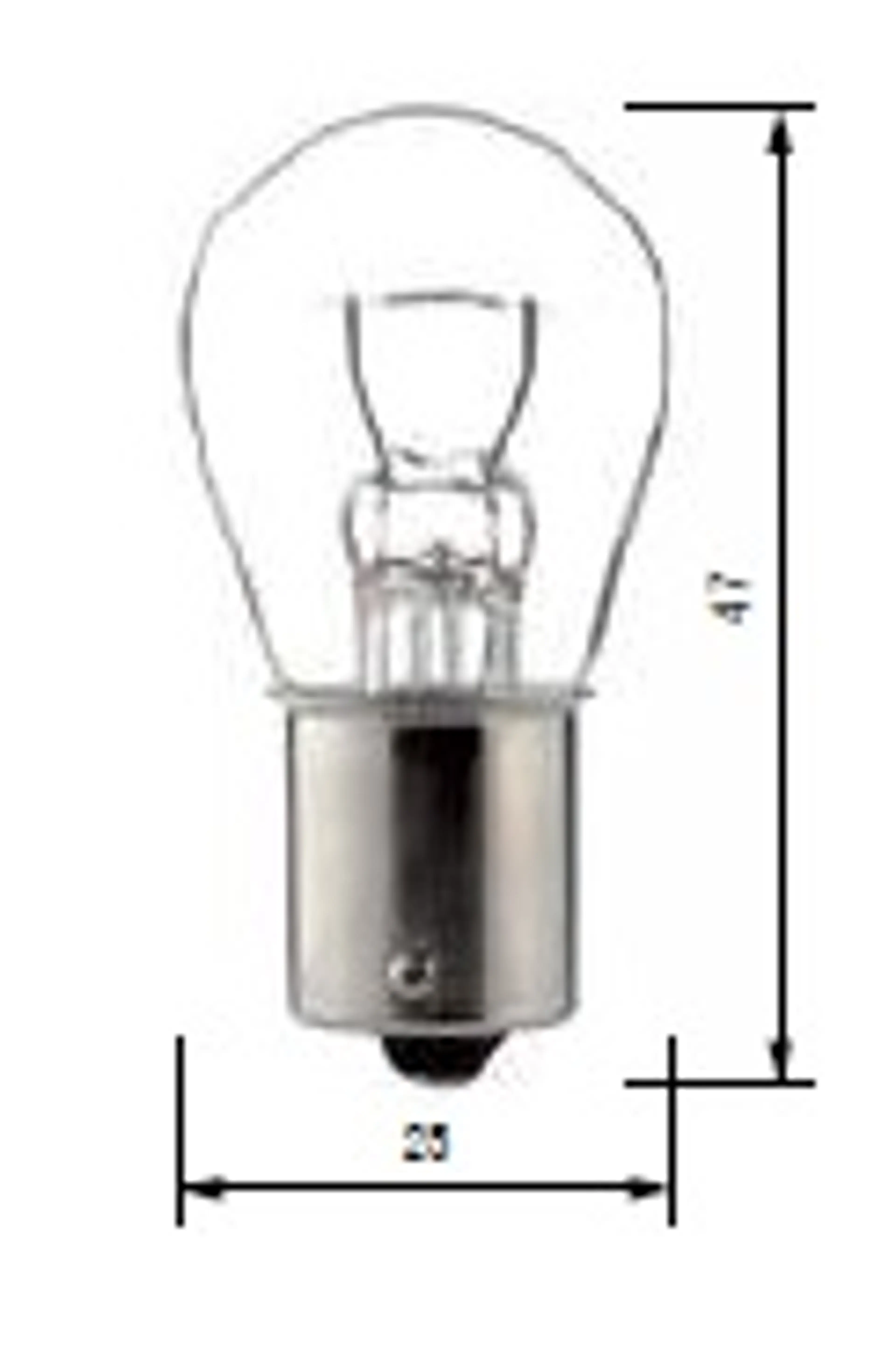 BOSMA BA15S (25X47) - 12V 21W P21W