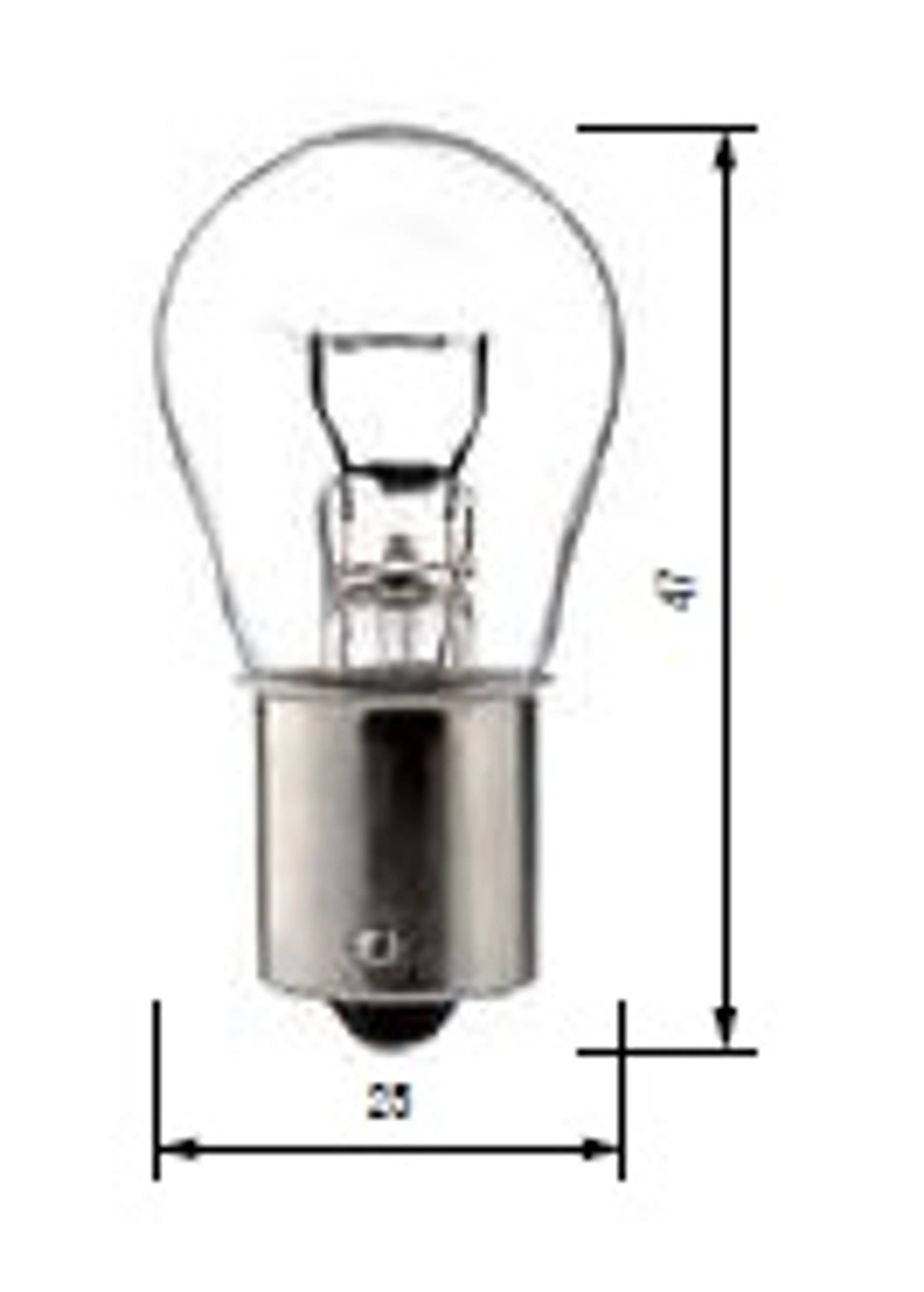 BOSMA BAU15S - 12V 21W PY21W AMBAR