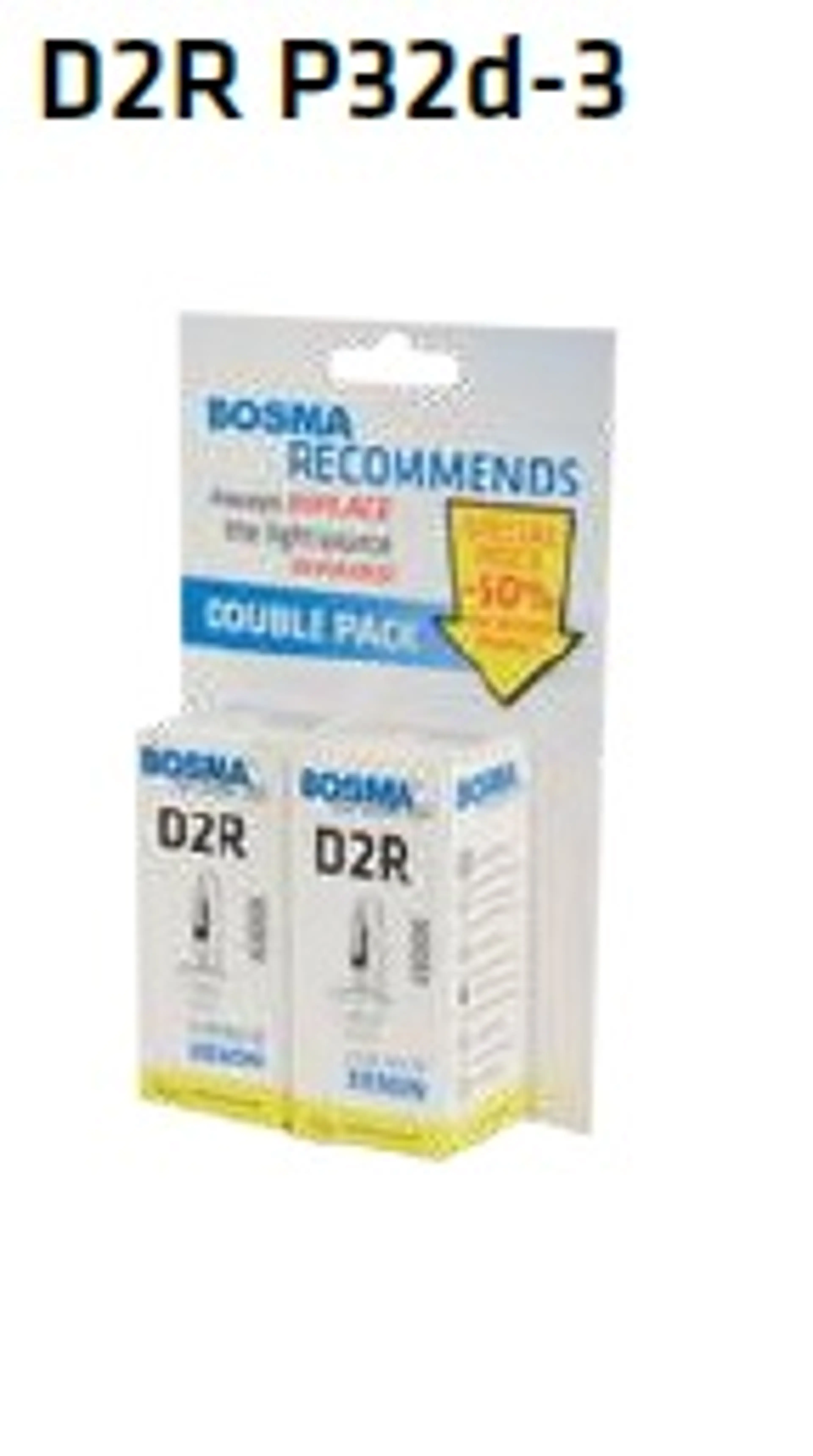 BOSMA PACK D2R 85V 35W 4300K 6807D