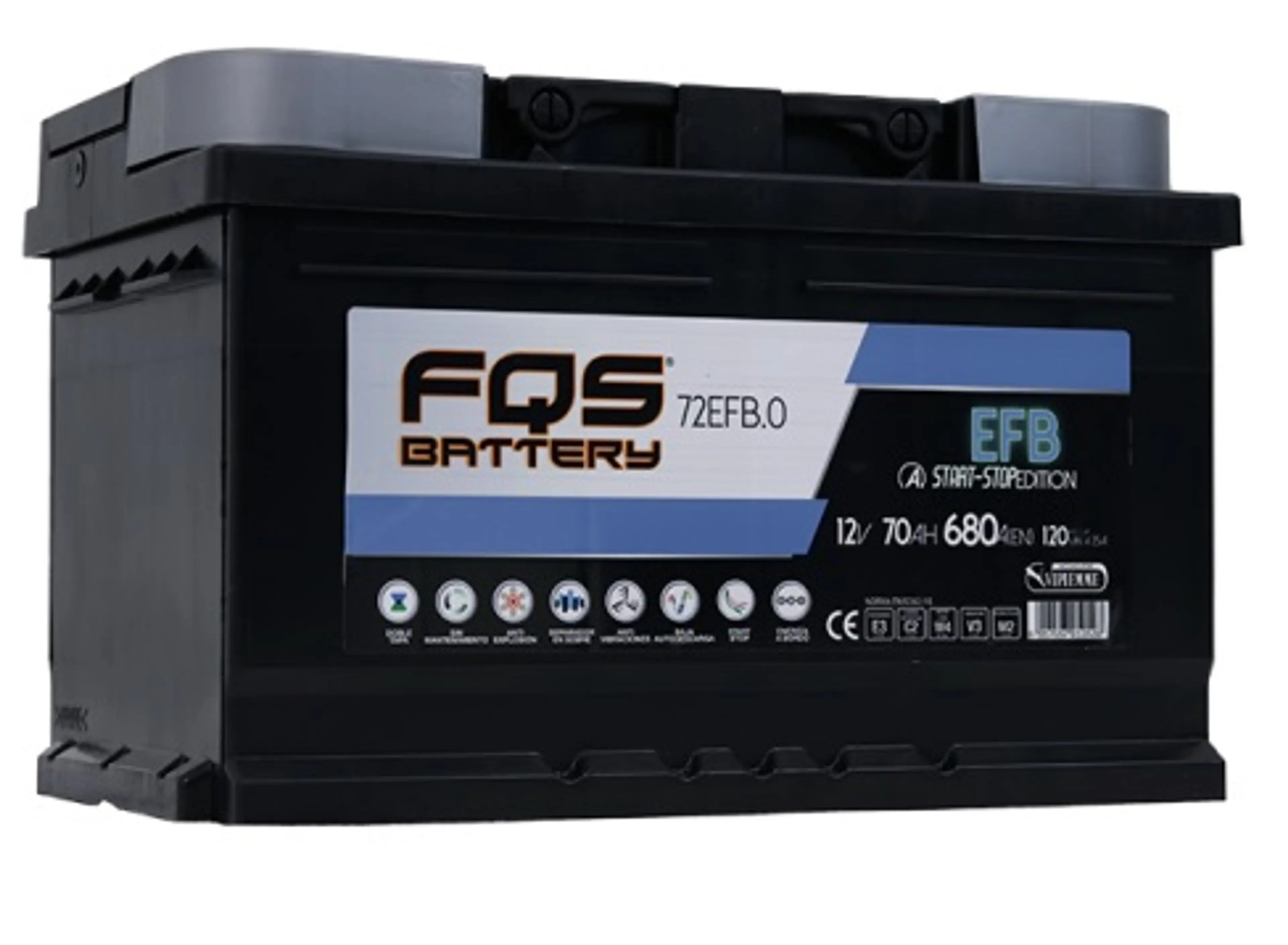 FQS 12V.70AH.680EN.+DCH.EFB/START-S