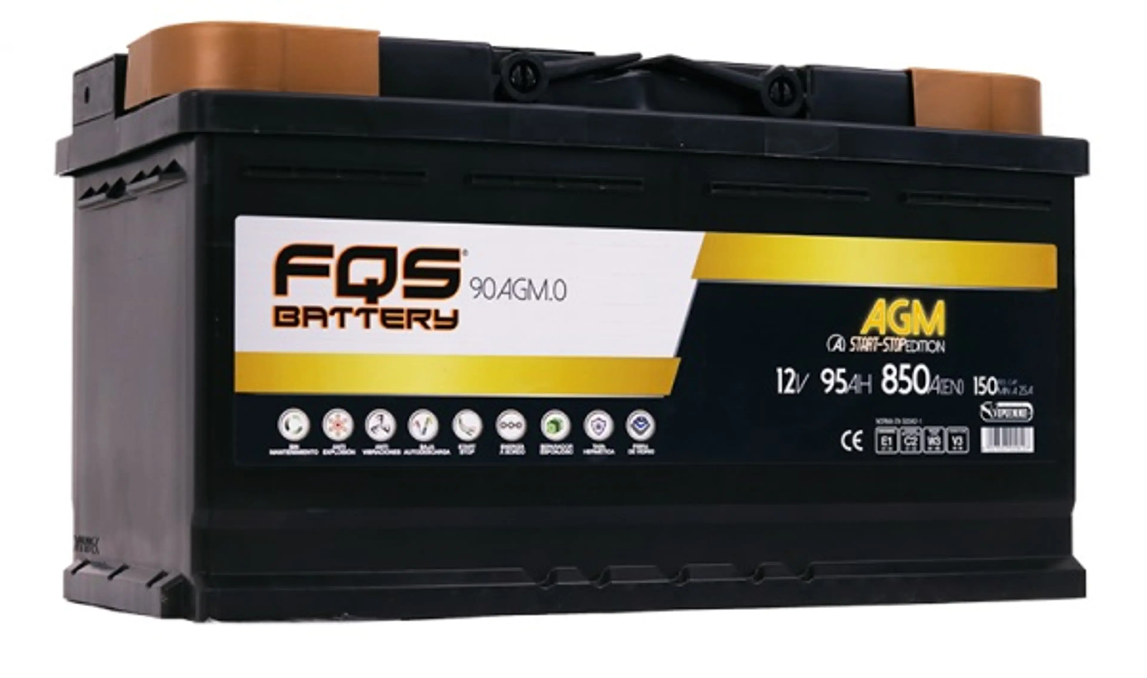 FQS 12V.90AH.850EN.+DCH.AGM/START-S