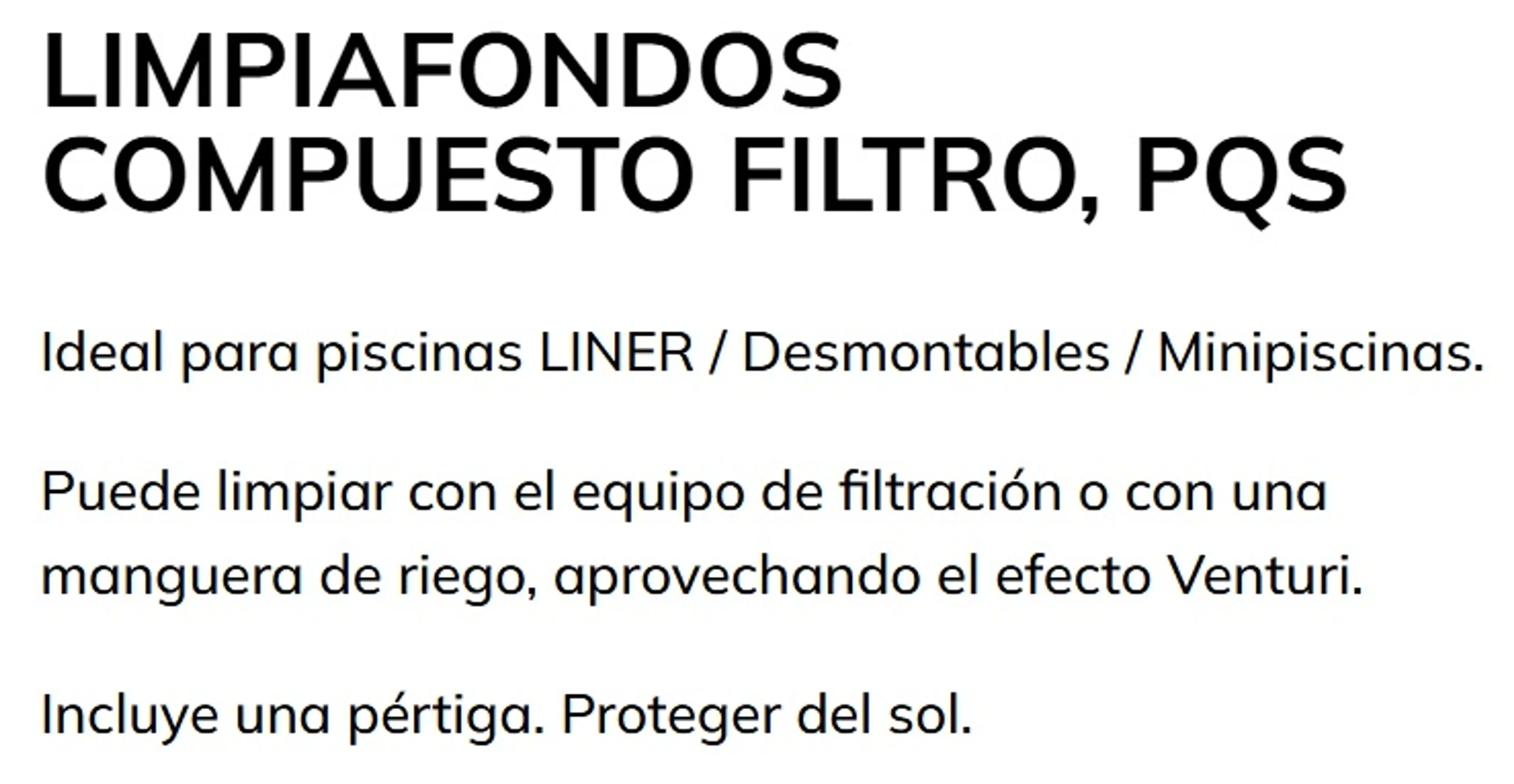 HIP LIMPIAFONDO COMPUESTO FILTRO
