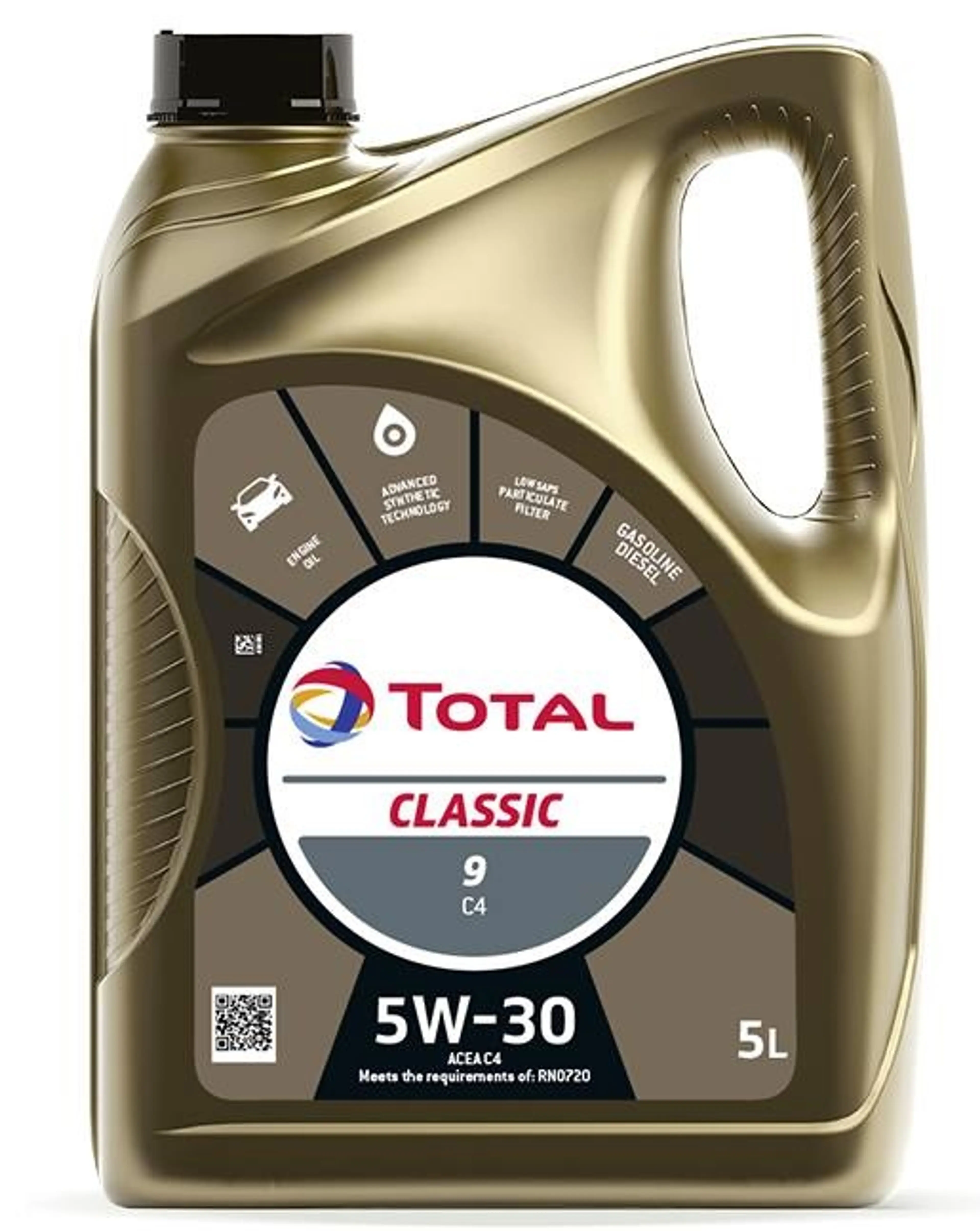 TOTAL 5W-30 CLASSIC C4 5LTS.